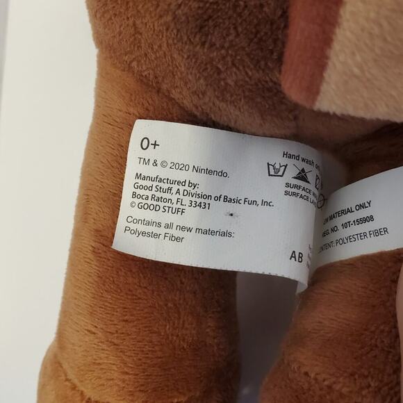 Nintendo Super Mario Set Mario Racoon 12" 2020 and Goomba 8" 2022 Plush TM - Picture 6 of 10